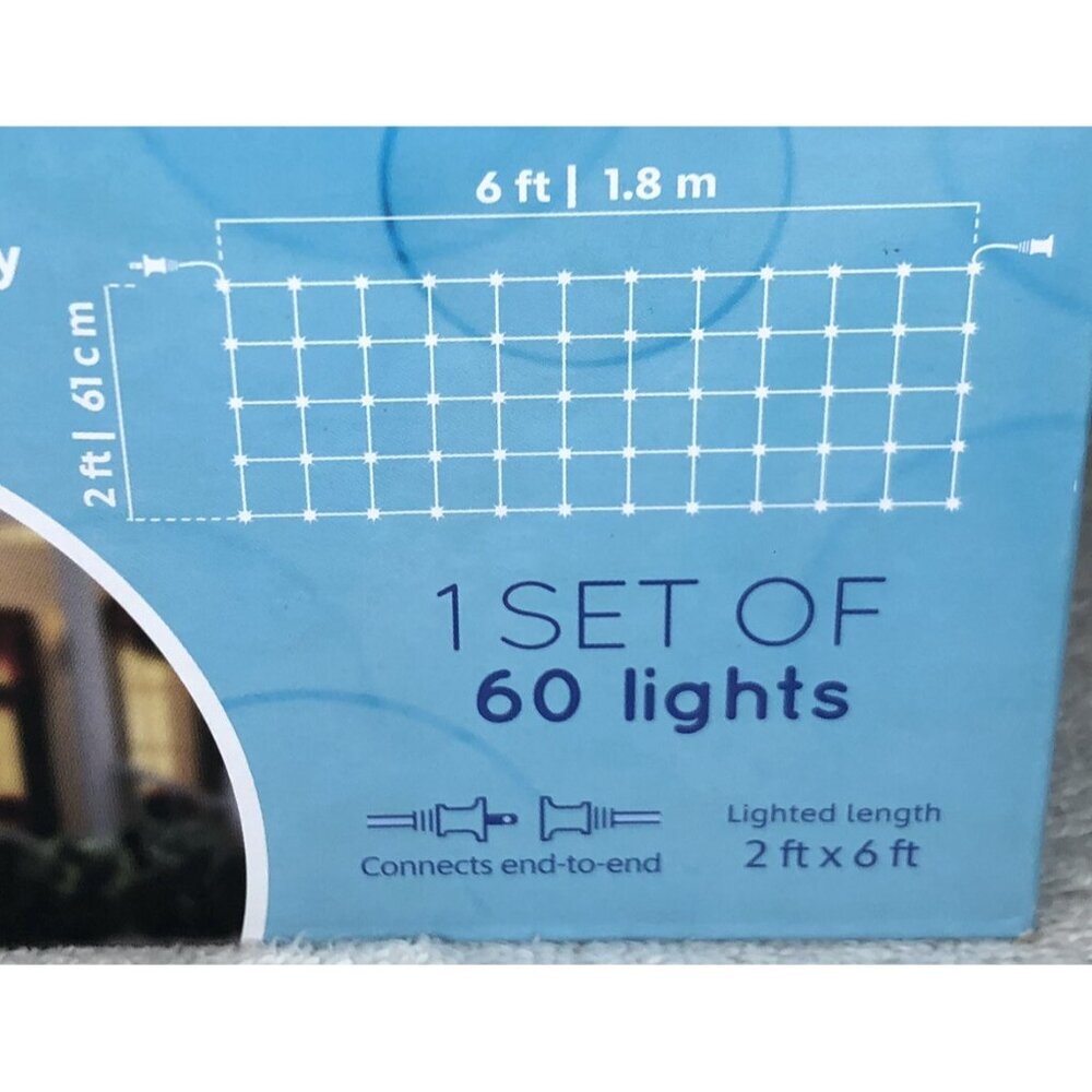 Disney Magic Holiday Shimmering Pure White LED Tree Wrap Lights 60 Ct (2x6 ft) - Picture 3 of 5
